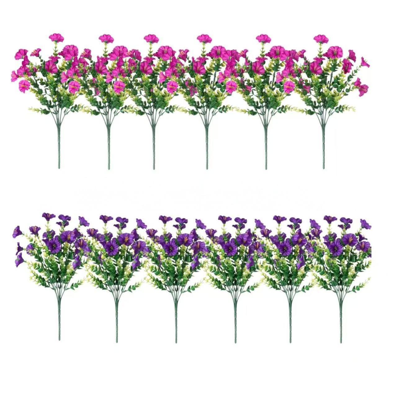 Bouquet de gloire du matin lotus violet + rouge 12 combinaisons