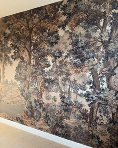 Papier peint mural paysager neutre beige pour espaces de vie contemporains - Product Image 2