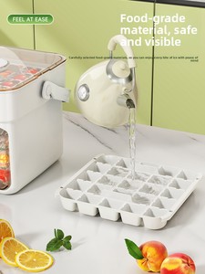 Molde para Cubitos de Hielo de Grado Alimenticio, Autoaplastante y de Liberación Rápida con un Toque, Capacidad de 50/25 Celdas, Fabricante de Hielo Premium para Uso Doméstico, China - Product Image 4
