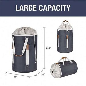 Muestra gratuita: Cesto de ropa plegable comercial grande, impermeable, resistente, mochila para ropa sucia - Product Image 6