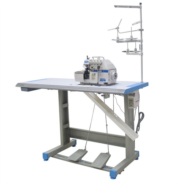 Hot Sale 747D Direct Drive Low Noise Industrial Multi-functional Overlock Sewing Machine for Common Fabric