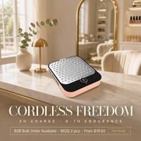 Extracteur de poussière professionnel pour ongles, aspirateur à ongles rechargeable avec écran numérique