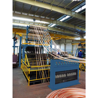 Línea de fundición de varilla de cobre sin oxígeno hacia arriba para producción de alambre de cobre Máquina de fundición hacia arriba