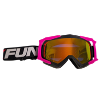 Masque Enduro anti-buée de type 18, masques de fête noirs/roses