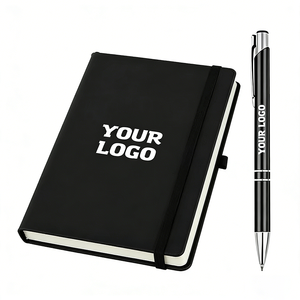 Libretas de Cuero PU A5 con Tapa Dura, Personalizadas con Logotipo, al por Mayor, Páginas Rayadas, Premium, para Oficina, Negocios y Reuniones - Product Image 1