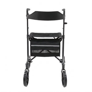 Deambulatore Pieghevole in Fibra di Carbonio con Certificazione CE, Altezza Regolabile, Leggero e <span class=keywords><strong>Portatile</strong></span> per Riabilitazione Anziani - Product Image 4