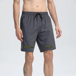 מכנסי ריצה וכושר לגברים בהתאמה אישית, מכנסיים קצרים רפויים מתייבשים במהירות עם בגדי ספורט במחיר הטוב ביותר