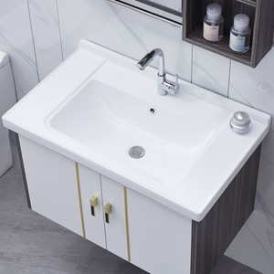 Nouveau design de meuble-lavabo de salle de bain en MDF couleur journal avec armoire miroir - Product Image 6