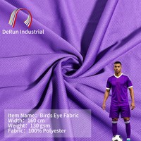 Tissu Purple Birds Eye 100% polyester, textile 130 g/m², 160 cm, tissé pour vêtements de sport