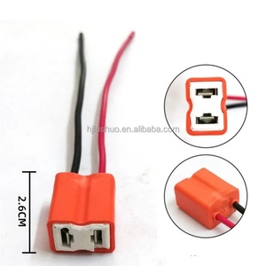 Enchufe de extensión de enchufe de cerámica H11 <span class=keywords><strong>H4</strong></span> con conector de arnés Arnés de cableado de cobre automotriz Conector de bombilla H1 - Product Image 1