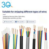 Dénudeur de fils pneumatique électrique à double lame 3Q SQ-3F01 pour AWG 32 # -16 #   Câbles à fonctionnement semi-automatique