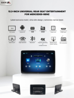 Monitor Universal de 13.3 Pulgadas con Pantalla Táctil IPS para Reposacabezas de Auto, Sistema de Entretenimiento Trasero con Android 12, Compatible con USB, TV y Estéreo