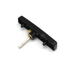 Tirador de <span class=keywords><strong>puerta</strong></span> corredera de seguridad de lujo para patio, cerradura de gancho, manijas de <span class=keywords><strong>aluminio</strong></span> tipo D - Product Image 2