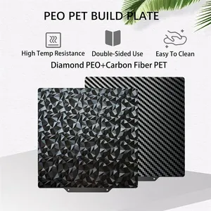 Hoja PEI MK4/<span class=keywords><strong>MK3S</strong></span> 241*254, placa de acero de resorte texturizado PEO de doble cara, placa de construcción magnética para accesorios de impresora 3D <span class=keywords><strong>Prusa</strong></span> <span class=keywords><strong>I3</strong></span> - Product Image 4