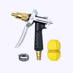 Pulvérisateur haute pression avec tête de pistolet en cuivre, débit réglable, poignée en alliage pour lavage de voiture et arrosage de jardin - Product Image 1