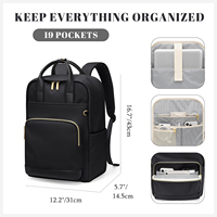 Sac à dos d'ordinateur imperméable de grande capacité personnalisable/OEM, multifonctionnel, pour les loisirs, simple, pour les voyages