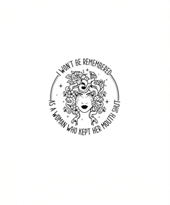 Maglietta Femminista Medusa da donna, manica corta, girocollo, 100% cotone, stampata, con scritta Empowerment, casual, per tutte le stagioni - Product Image 1