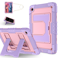 Étui de protection pour Samsung Tab A11 Plus A9 Plus S10 Lite S10 FE S9 FE S9 11 avec support et bandoulière en silicone + PC OEM ODM