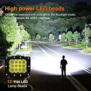 Ngoài Trời 2500M Dài Phạm Vi Năng Lượng Mặt Trời Tìm Kiếm Ánh Sáng 200000 Lumen Có Thể Sạc Lại Lanterna <span class=keywords><strong>LED</strong></span> <span class=keywords><strong>Torch</strong></span> Ánh Sáng Chiến Thuật Đèn Pin - Product Image 2