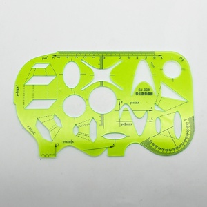 Chất Lượng Cao Văn Phòng Trường Cung Cấp Rõ Ràng Màu Xanh Lá Cây Hình Học Vẽ Thông Tư Mẫu Vẽ <span class=keywords><strong>Stencil</strong></span> Cai Trị Thẳng <span class=keywords><strong>Stencil</strong></span> Cai Trị - Product Image 2