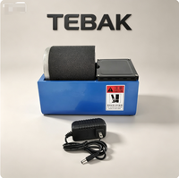 TEBAK Petit Tambour de Polissage Automatique pour Bijoux, Machine de Polissage de Micro-roches avec Rouleau en Silicone Résistant à l'Usure