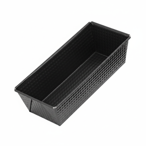 25cm Black Metallic Line Plumcake and Bread Mould Essential <b>Cake</b> <b>Tools</b> - Product Image 2