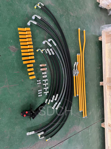 PC45 Mini Escavadeira Aux Pipe Line Kits Hidráulica Rock Breaker Hammer Piping Kits - Product Image 4