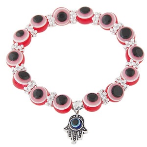 Braccialetto con Perline in Resina Occhio Turco per Artigianato - Product Image 3