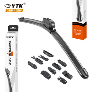 Lames d'essuie-glace souples sans cadre YTK 2025 pour vitres de voiture, vente en gros, avec 10 adaptateurs - Product Image 1