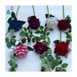 Vase de décoration à 2 têtes en corne de rose polaire pour la maison Arrangement floral pour la photographie Accessoires de beauté Fleurs artificielles