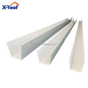 รางน้ำฝน PVC กันน้ำ <span class=keywords><strong>upvc</strong></span> รางน้ำฝนพลาสติกรางน้ำฝนสำหรับวิลล่าหลังคาด้านบน - Product Image 1