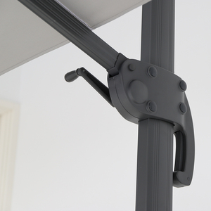 Sombrilla <span class=keywords><strong>de</strong></span> Aluminio <span class=keywords><strong>para</strong></span> Exteriores Roma, Diseño Moderno, Doble Toldo, Parasol <span class=keywords><strong>de</strong></span> <span class=keywords><strong>Jardín</strong></span> con Base <span class=keywords><strong>para</strong></span> Patio y Parque, <span class=keywords><strong>en</strong></span> Oferta - Product Image 3