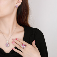 Ensemble élégant bohème en laiton plaqué platine 10x14mm, taille ovale, imitation rouge, pour mariages, fiançailles, cadeaux – Collection Automne/Hiver 2025