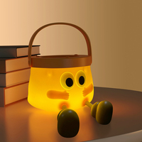 Veilleuse décorée de génie citrouille portable rechargeable par USB