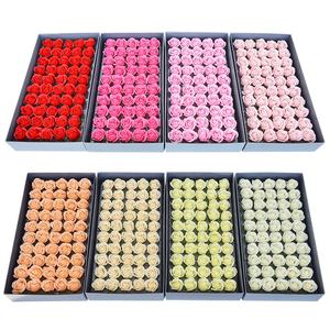 ช่อดอกกุหลาบประดิษฐ์ขนาดเล็กสำหรับตกแต่งบ้านงานแต่งงานงานประดิษฐ์ดอกอีสเตอร์สบู่ดอกไม้ประดิษฐ์ไหลราคาถูก - Product Image 6