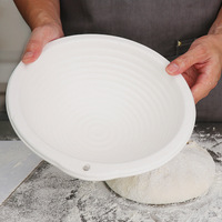 Panier de Fermentation Rond et Ovale en Pulpe de Canne à Sucre pour Pain Artisanal, Moule de Levage de Pâte pour Boulangerie Maison, Sûr pour les Aliments, Biodégradable et Écologique