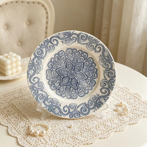 Assiettes <span class=keywords><strong>de</strong></span> présentation en verre dorées pour gâteaux d'anniversaire, assiettes à fruits peintes à l'or, design floral en relief, assiettes <span class=keywords><strong>de</strong></span> dîner artisanales – Offre Spéciale - Product Image 5