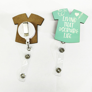 Thăng Hoa Người Giữ Huy Hiệu MDF Huy Hiệu Reel Tùy Chỉnh In Ấn Tên <span class=keywords><strong>Tag</strong></span> Chủ - Product Image 4