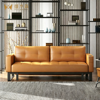 Sofá Cama Eléctrico Convertible con Control Remoto, Respaldo Ajustable, Diseño Plegable, Compacto, de 2 Plazas, para Salas de Estar Pequeñas