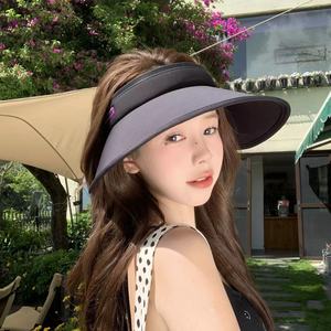 Chapeau de soleil rose à large bord avec protection UV pour femmes, idéal pour l'été, la plage, le cyclisme et les activités de plein air - Product Image 2