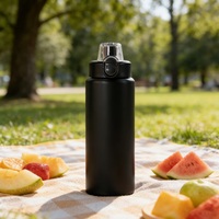 Bouteille d'eau à infuseur de fruits personnalisée avec logo, 25 oz, en acier inoxydable, bouteille de sport à infusion de fruits, gourde isotherme à double paroi sous vide