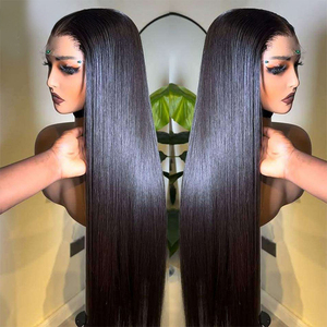 Cabello Humano para Peluca Transparente HD 13x6 Brasileño Virgen Remy con Cutícula Alineada Largo Negro para <span class=keywords><strong>Mujer</strong></span> Venta al por Mayor - Product Image 4