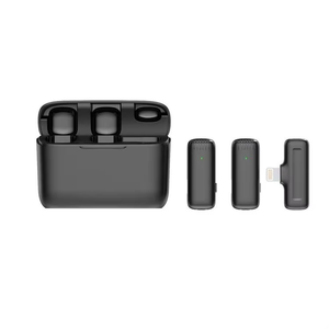 ระบบไมโครโฟนคู่แบบพับได้ J13 พร้อมช่องเสียบ Lightning และ USB-C และกล่องใส่แบตเตอรี่ เหมาะสำหรับสมาร์ทโฟน - Product Image 5