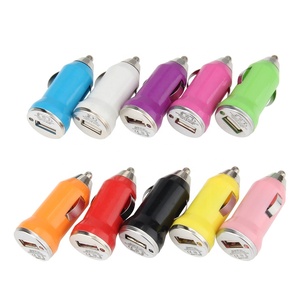 Adaptateur de chargeur de voiture, Mini 5V 1A, USB simple, pour Samsung S8 Xiaomi <span class=keywords><strong>iPhone</strong></span>, coloré, 20 pièces - Product Image 1