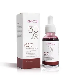 Private Label 30% AHA 2% BHA Salicylic Acid Skin Serum Revitalization Moisturizing Smoothing Solution Anti Acne Face Serum