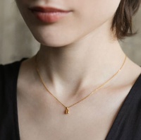 Collier Pendentif en Argent 925, Chaîne Polyvalente pour Clavicule, Chaîne de Pull, Accessoire Féminin Élégant et Arqué