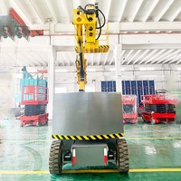 10-22m Port d'aéroport High Nacell Crawler Tables élévatrices à flèche à chenilles remorquables Ascenseur à bras incurvé droit