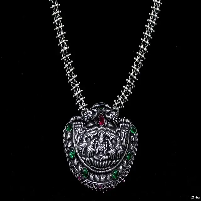 Лидер продаж, винтажное ожерелье из индийского стерлингового серебра, оптовая продажа