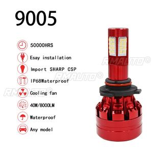 4 ampoules LED H11 9005 Canbus 6000K haute puissance pour phares de voiture, ampoules turbo pour phares et feux antibrouillard automobiles - Product Image 2