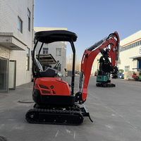 Nouvelle mini-excavatrice compacte de 2,5 tonnes avec moteur Kubota, machine à chenilles pour jardin et ferme